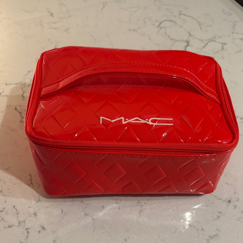 MAC Red Cosmetic Bag